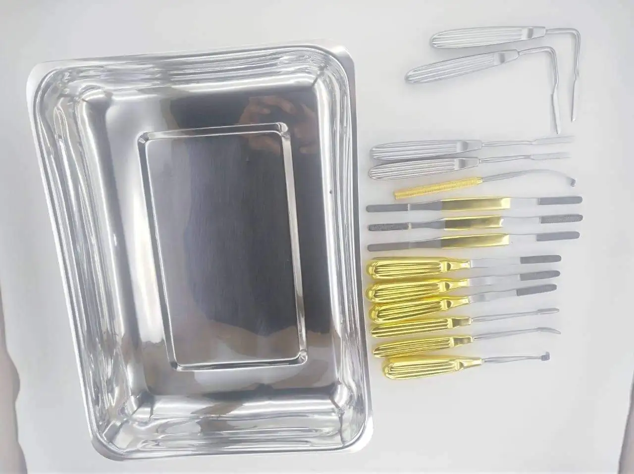 Face Lift Endoscopic Brow Lift Nasal Plastic Surgery Instruments 15 PCS