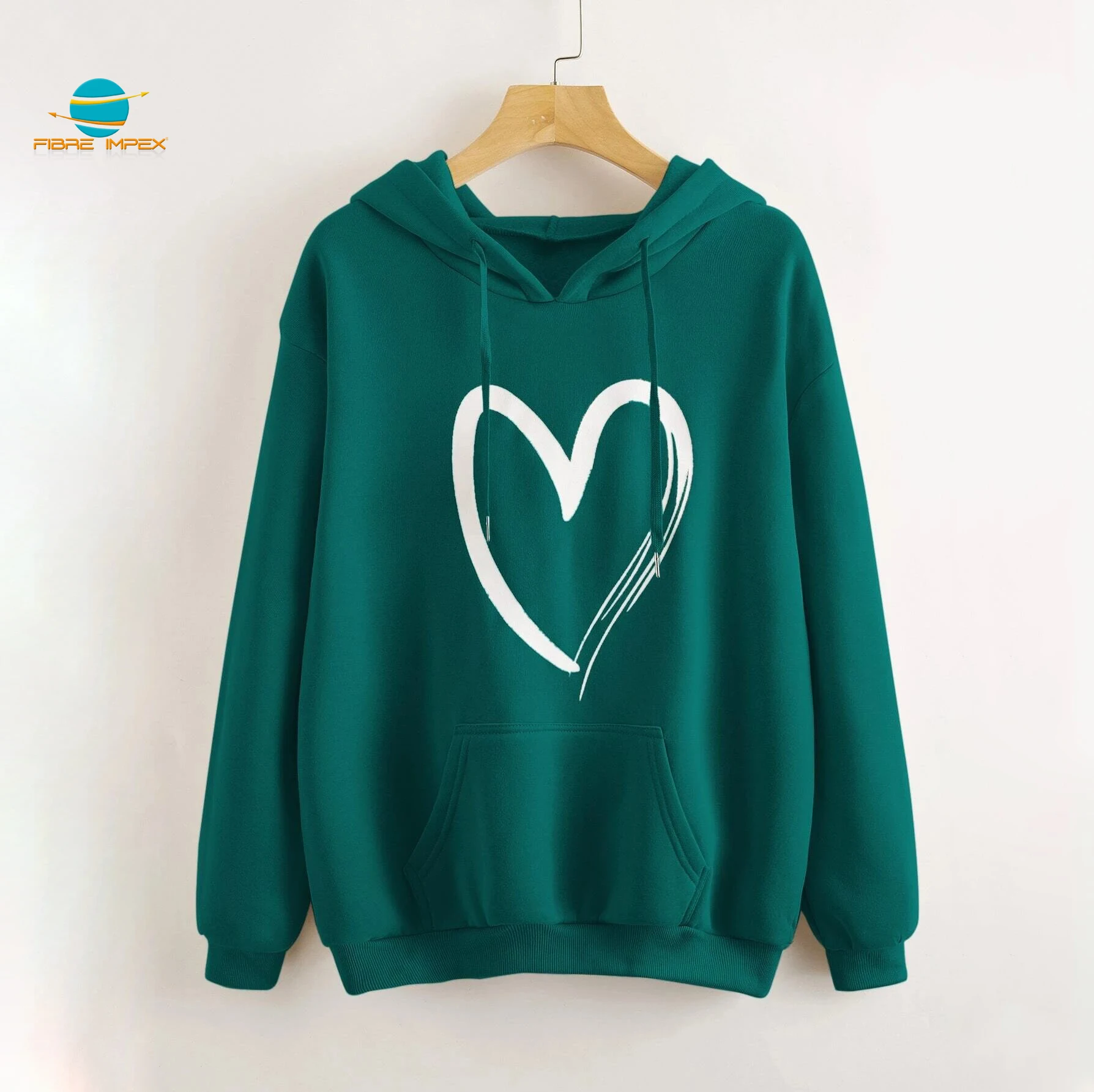 Custom made Women pullover hoodies with custom printing warm and cozy women hooded sweatshirts wholesale manufacturer