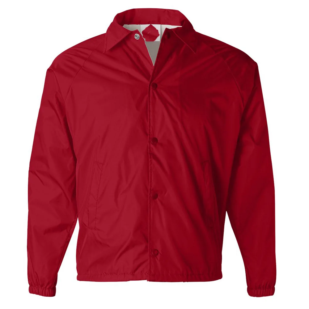 OEM / ODM Jacket Custom Embroidery Logo Windbreaker Jacket Basketball Coaches Jackets Waterproof