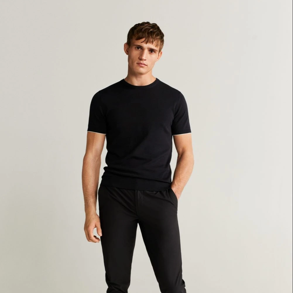 2021 Fashion High Quality OEM Plain 55% Hemp 45%Cotton T Shirt For Men