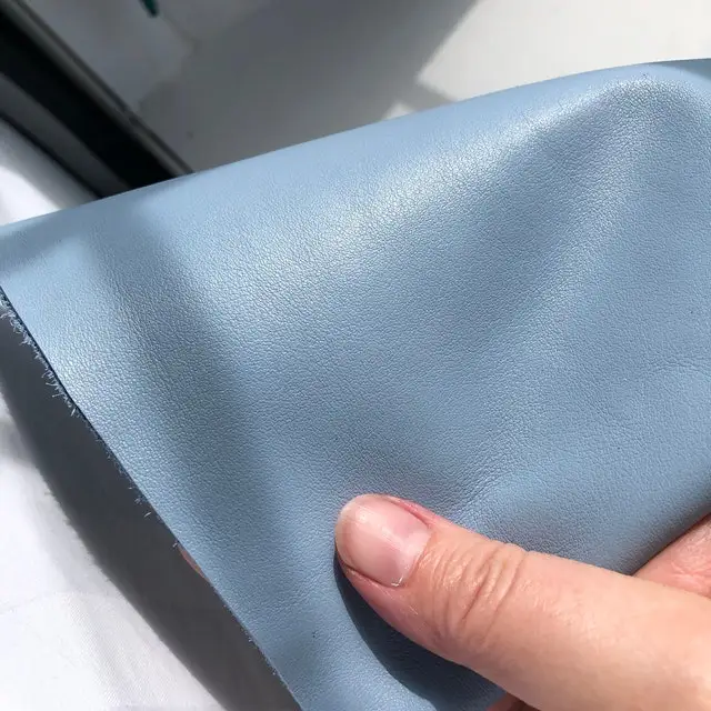 Full grain vegetable tanned leather cut to order Lambskin Lamb Sheep leather material for crafts