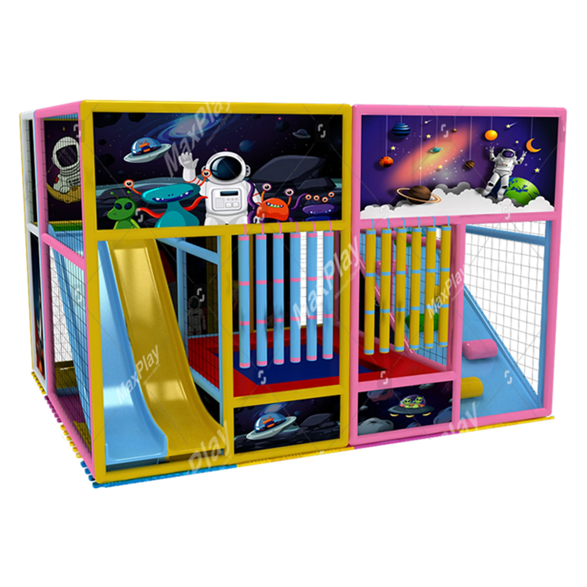 CODE 25403 - 4m x 3.5mx 2.7h Slide and Trampoline