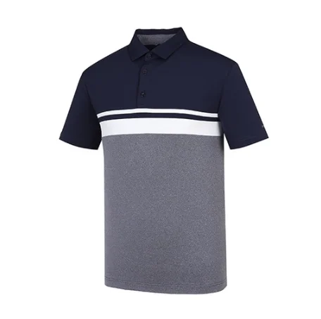 Мужские Базовые Футболки [KYJ Golf] с коротким рукавом и воротником однотонные рубашки деловые корейское производство