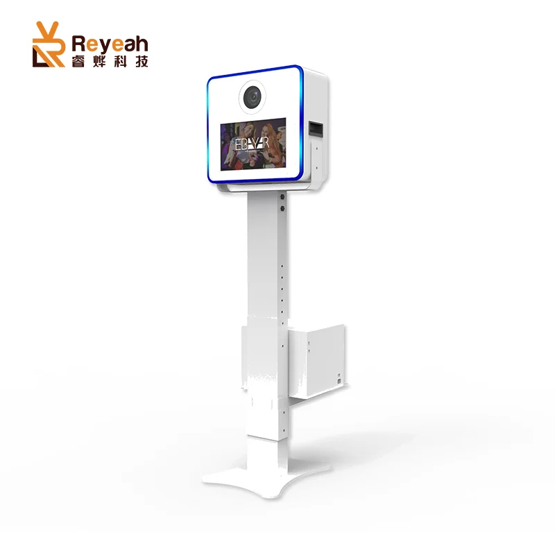 15.6 Inch Portable Photo Wedding Booth Selfie DSLR Photo Booth Machine With Printer And Camera