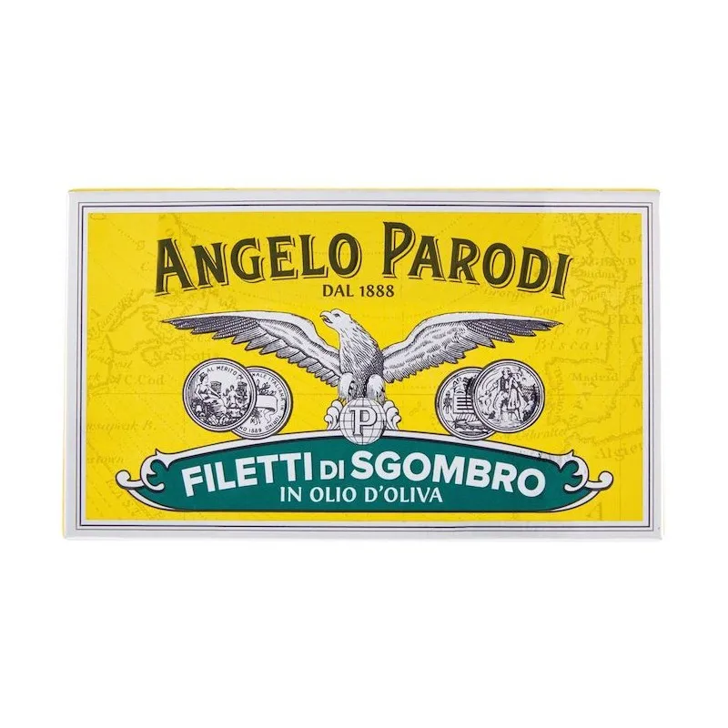 Mackerel Fillets in Olive Oil 125 g Angelo Parodi - Made in Italy