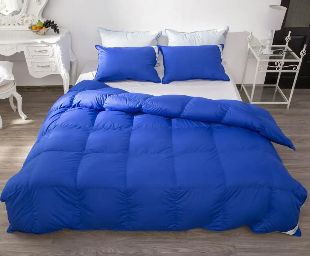 BEST SELLER  VIETNAM  LUXURY PLAIN  DOWN COMFORTER 100% MICRO POLY, 90% PURE WHITE DUCK DOWN QUILT