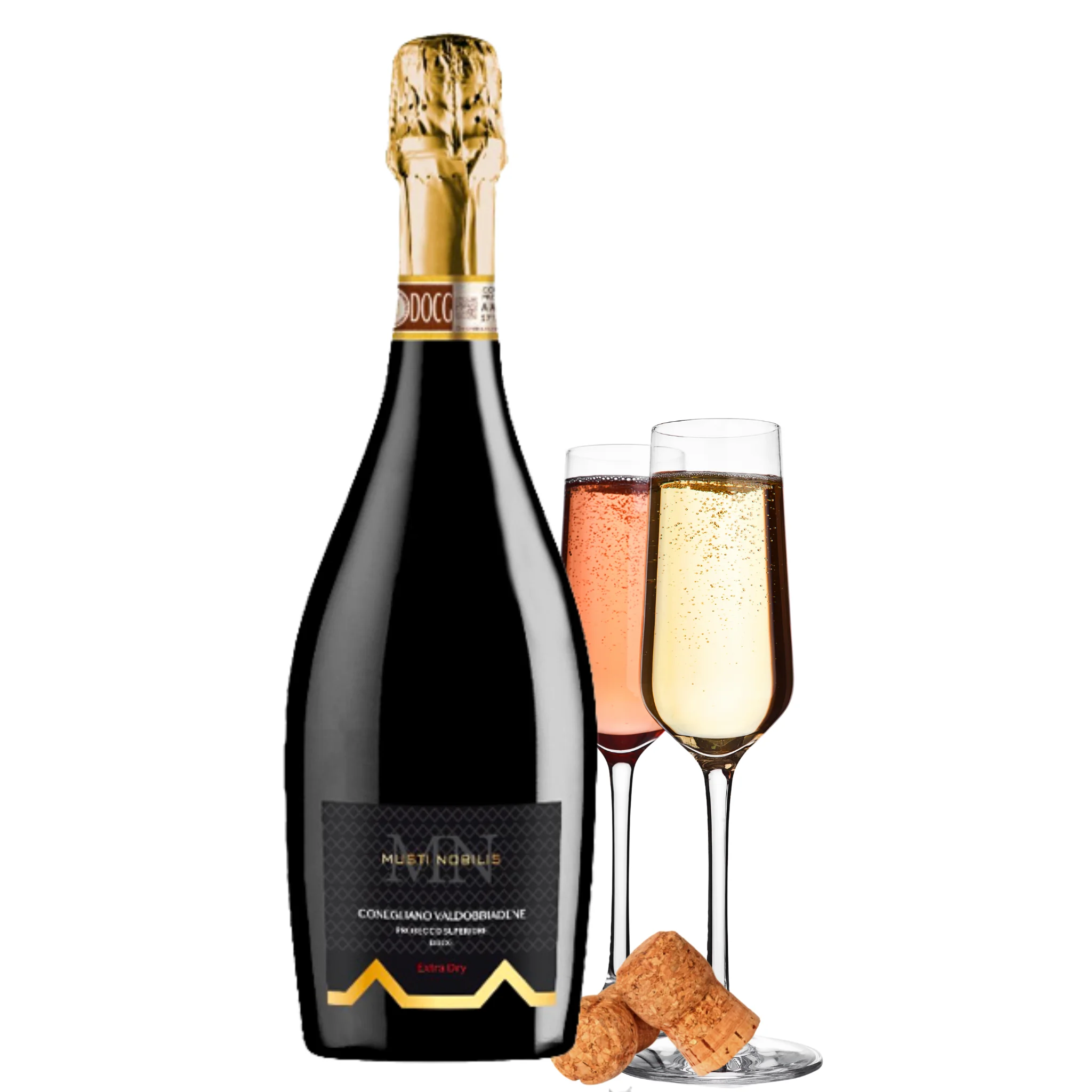 Просекко Valdobbiadene DOCG очень сухой миллезимато-Musti Nobilis-итальянское игристое вино бутылок вина 750 мл спирта 11%