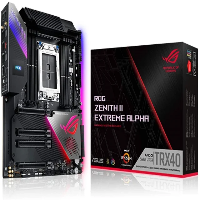 
BUY 5 GET 3 FREE New ROG Zenith Extreme Alpha TRX40 Gaming AMD 3rd Gen Threadripper Motherboard Power Stages 