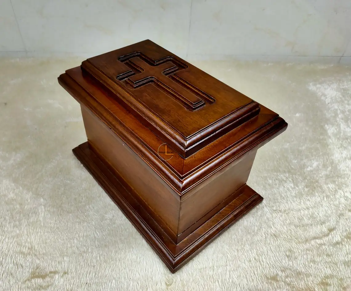 Роскошные индийские изделия ручной работы деревянные урны для кремации взрослых людей и домашних животных похорон собак