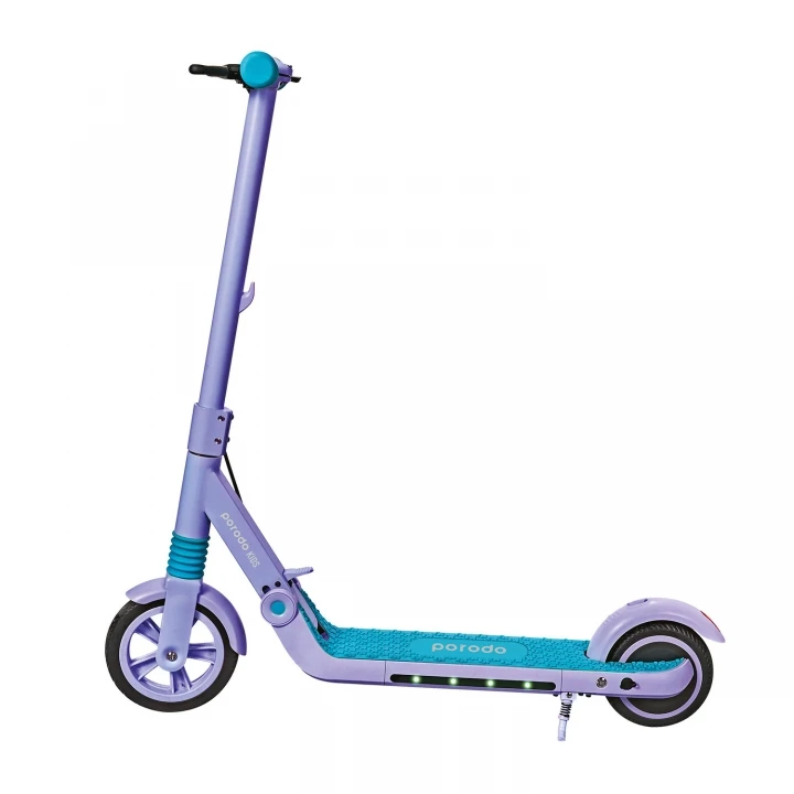 New trending Kids electric scooter Porodo life style urban scooter foldable aluminum frame with anti-slip handles  ABS breaking
