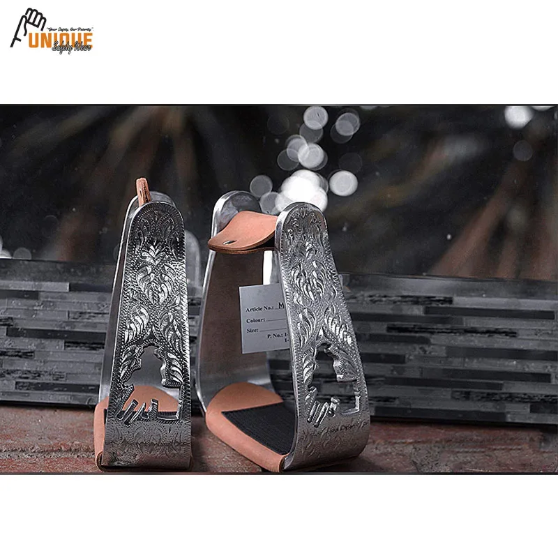 Седло для лошади Challenger Tack седло верховой езды в западном стиле алюминиевые стремена с гравировкой широкополосный протектор 4 5