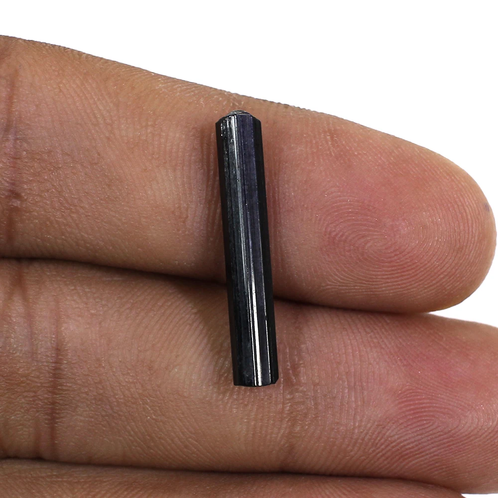 Natural Black Tourmaline 23x3mm Raw Rock 3.95 Carat Loose Gemstone Ishu Gems IG21099
