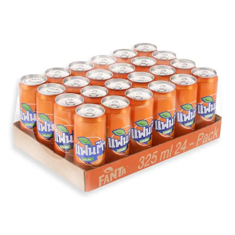 Wholesale FANTA Refreshing Drinks Orange Carbonated Soft Drinks 325ML.for 100% Export