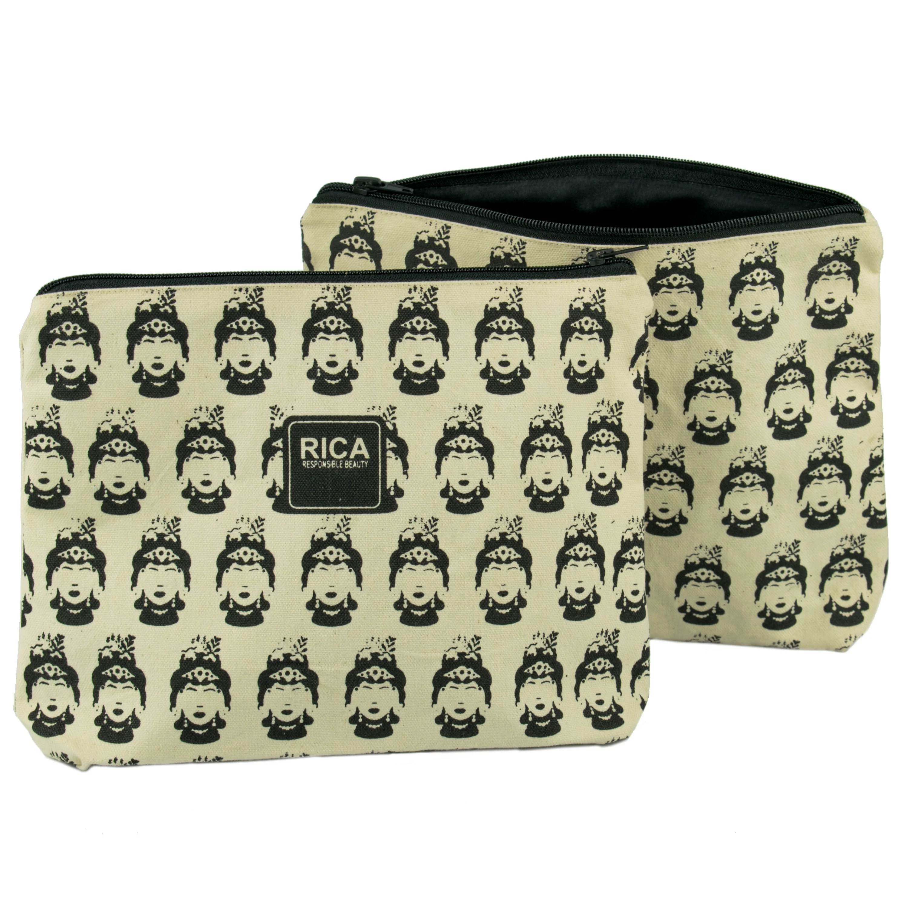 Custom Printed Small Pencil Case Canvas Zipper Pouch