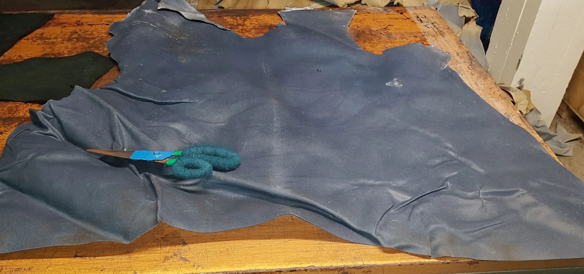 Wet Blue Leather Pieces