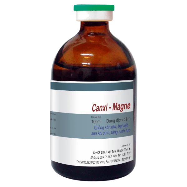 Комплексный кальций фосфор, кальция добавка для инъекций для собак, крупного рогатого скота, коровы Canxi - Magne