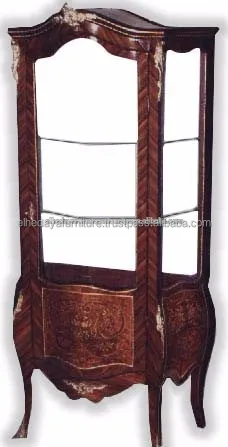 
French bombe vitrine - Antique furniture 