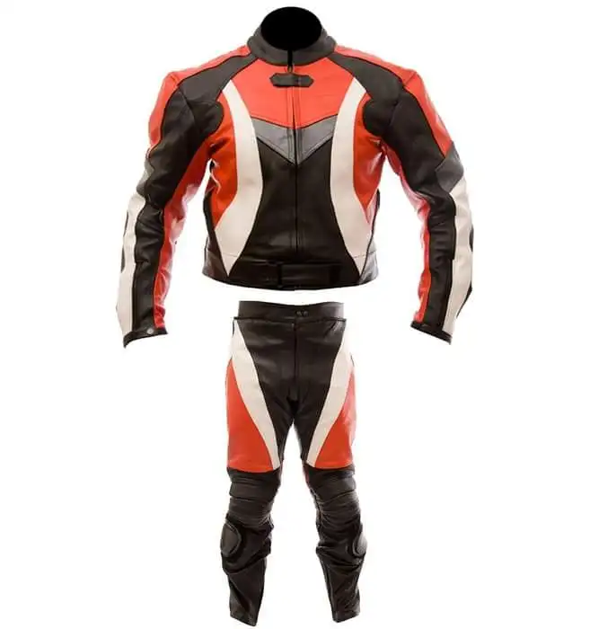 Custom make motor bike high quality sports suit Two Piece Leather Motorcycle Suit