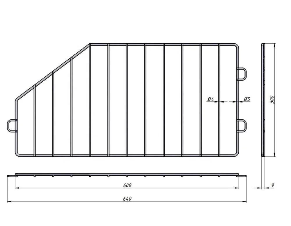 Divider for Wire Supermarket Basket Decoration Metal Wire 3mm+4mm (4mm+6mm)