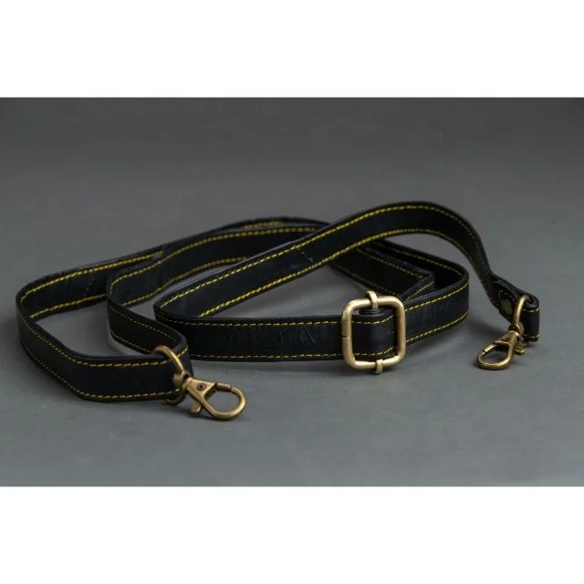 LW Handcrafted Genuine Leather 2 Color Ceremonial Leather Belt With Slings Garrison Belt 2 Color