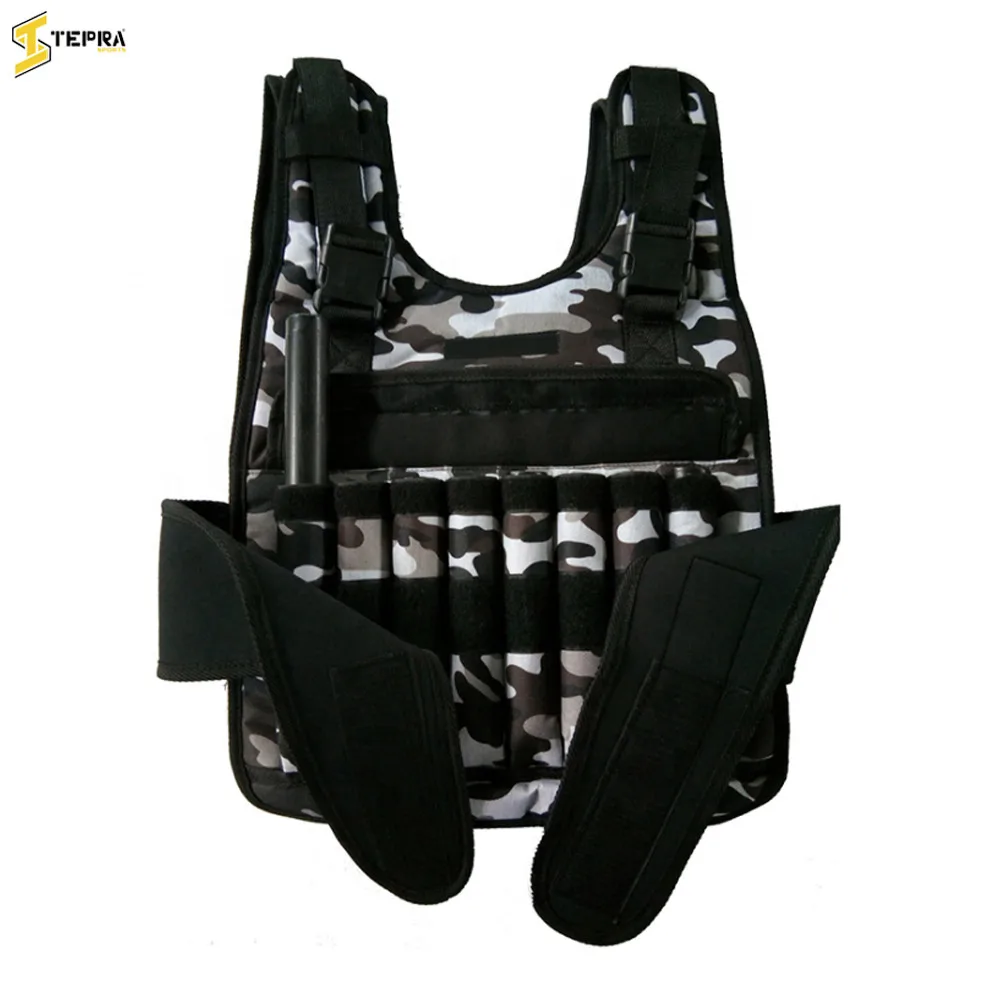 15 кг Регулируемый Вес жилет Круглая стальная пластина железный стержень вес костюм Фитнес Бег