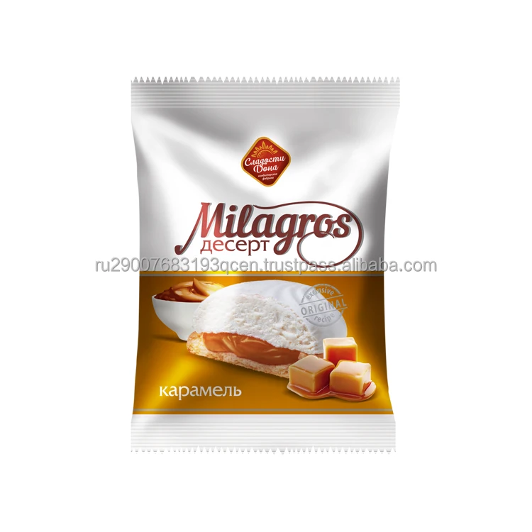 High quality caramel dessert with chocolate glaze 35 g packed for sale in bulk from manufacturer wholesale prices ,sweet in bulk