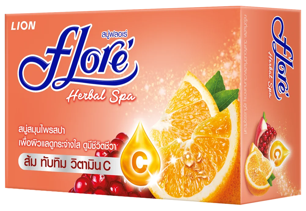 Flore Herbal Solid Soap Bar Bath Soap For Basic Cleaning Nourish the skin From Thailand