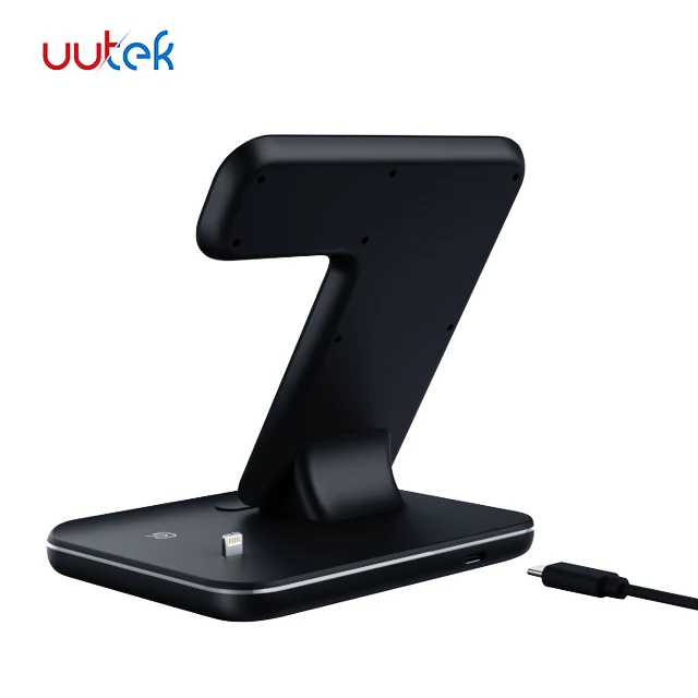 UUTEK Z5 10W новый продукт 3 в 1 беспроводной мобильный телефон зарядное устройство станция