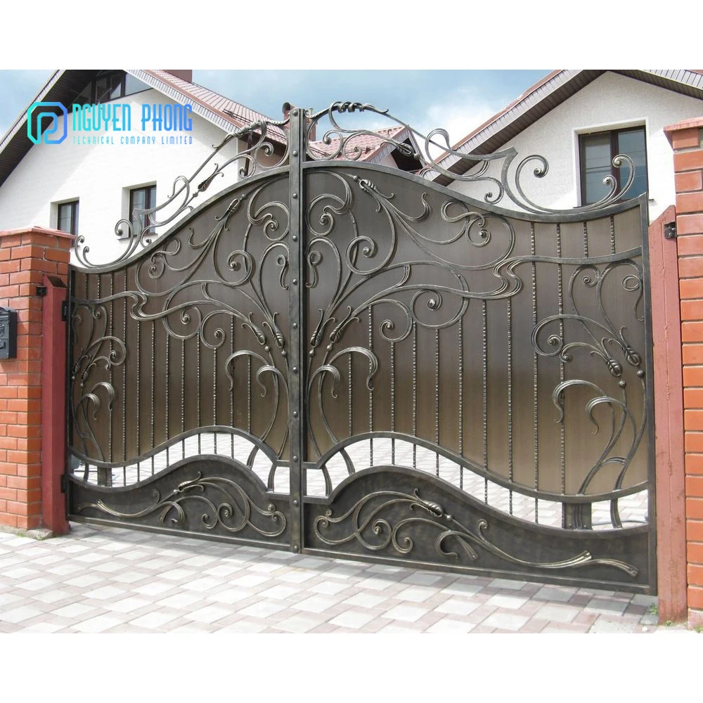 Good Quality Wholesale Factory Vietnamese Wrought Iron Gate Design