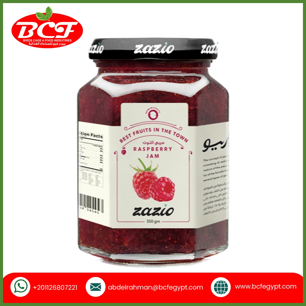 Factory Bulk Seasonings and Condiments Jam Raspberry Hexagonal Jam 340g Zazio