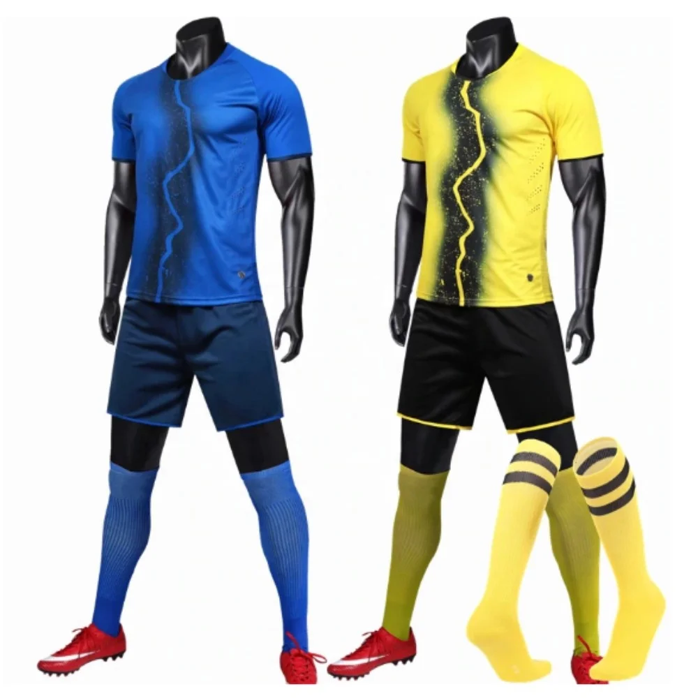 Adult Children Football Jerseys Boys and girls Soccer Clothes Sets Short Sleeve Kids Football Uniforms Soccer Tracksuit Jersey