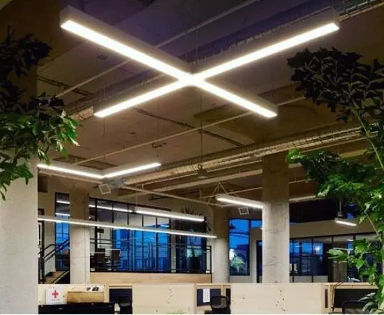 maxreallux 130LM Straight up down Linear Led  Light, Led Suspended Strip Light, Led Linear Project Light Lamp