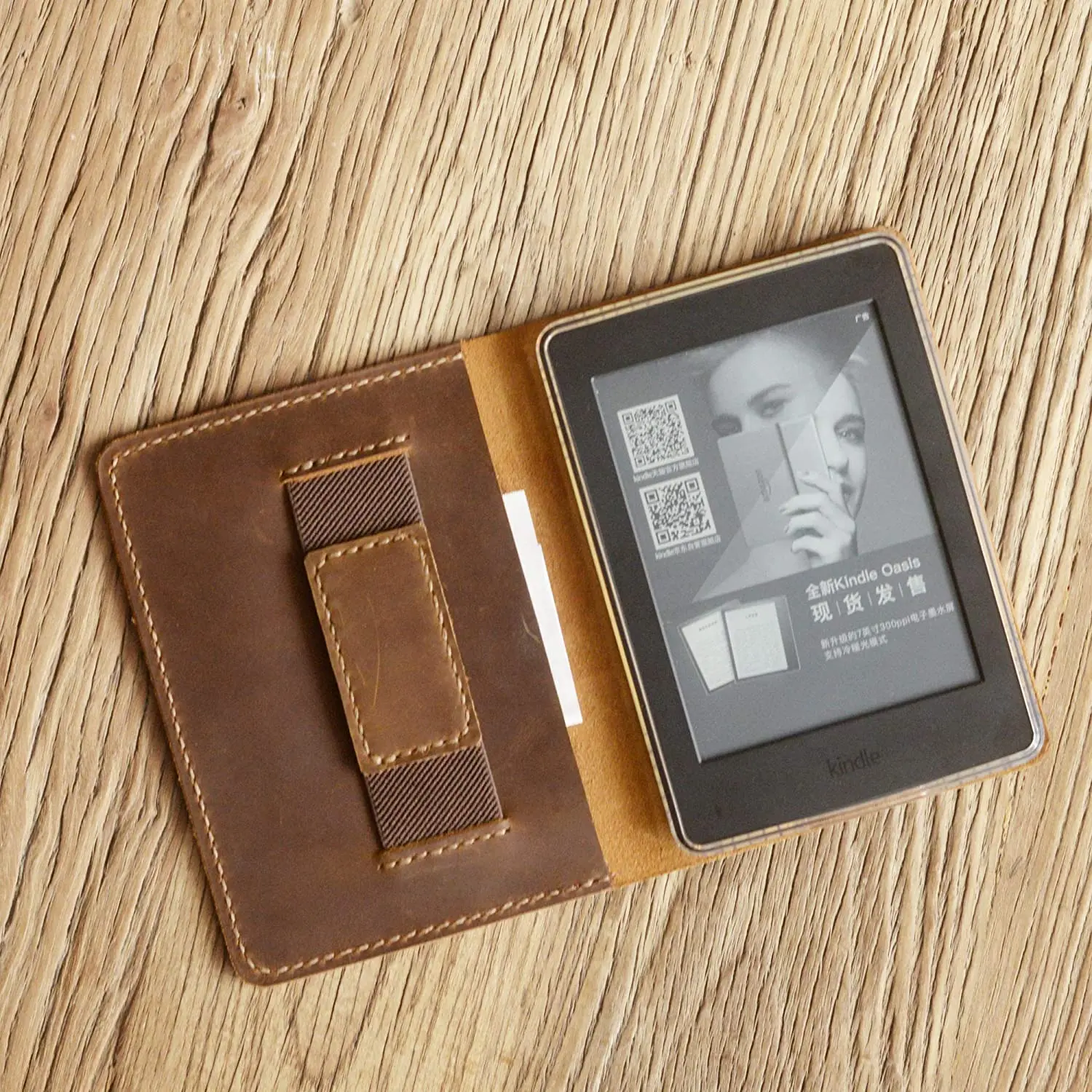 Protective Kindle Case Genuine Vintage Crazy horse Leather Cover for Kindle Paperwhite 10 11 Gen