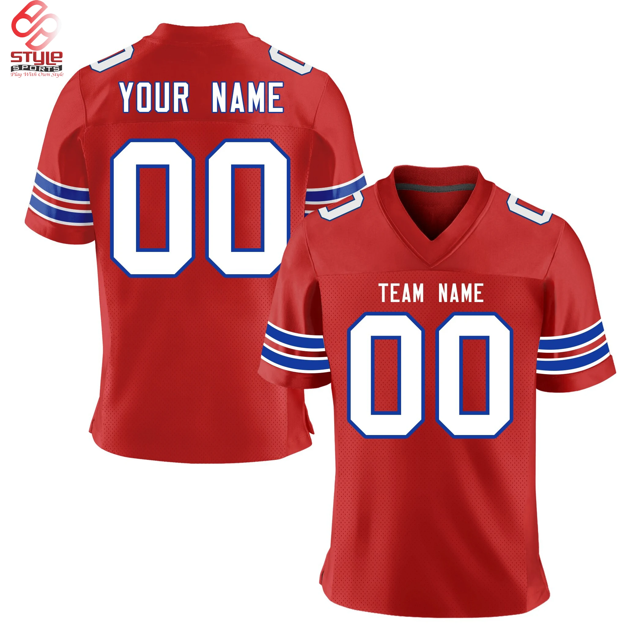 Футболка для американского футбола с принтом на заказ тренировочная футболка