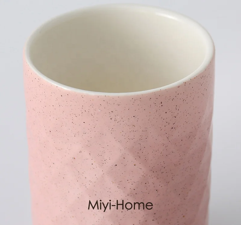 Classics Pink series 4-Piece Bath and Vanity Luxury Bathroom Essentials Accessory Set with Toothbrush Holder