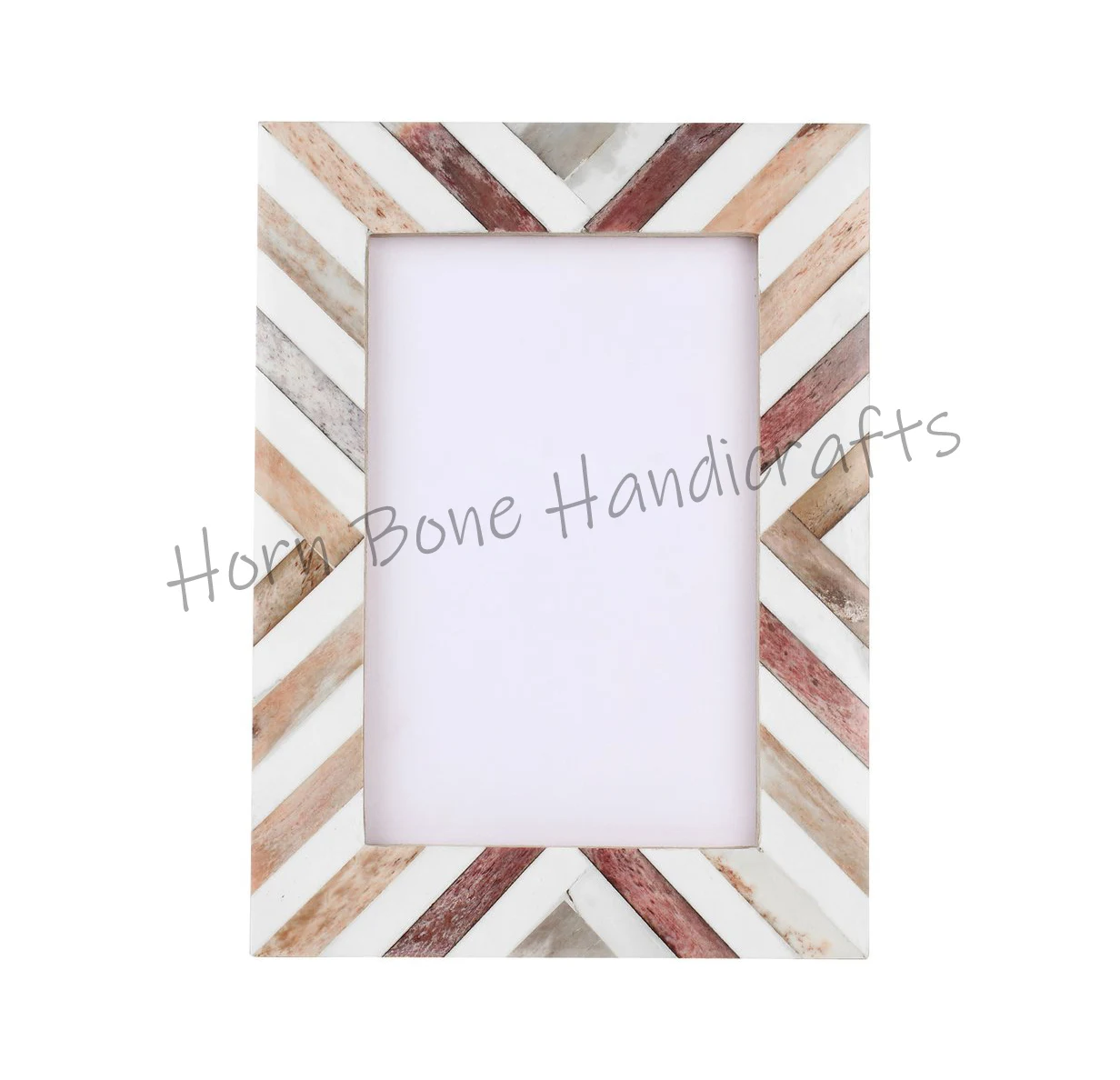 Top Products Bone Inlay Photo Frame Designer Wall Decor Bone Stripes Picture Frame Wall Art Photo Frame Custom Colors