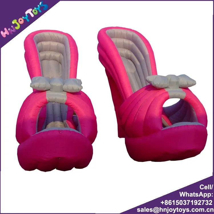 Advertising Inflatable Shoes Pink High Heel Shoes Inflatable For Advertising