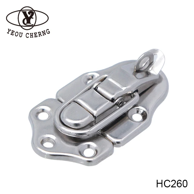 bright HC260 plated zinc metal clip draw latch lock for new design flight case hardware accessories light simple locks MIT