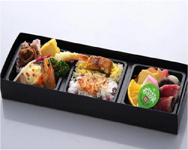 Rectangle Designer Bento Box Take Out Food Container Black Delivery to Go Sushi Restaurant Storage Boxes & Bins Paper 200 Pieces