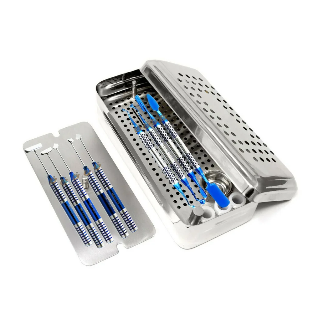 13 Piece Basic Surgical Instrument Kit Stainless Steel Tweezers Forceps Scissors Needle Holder & More in Durable Storage Box