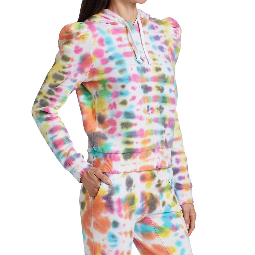 Women Tie Dye Sports Wear Long Sleeve Hoodie