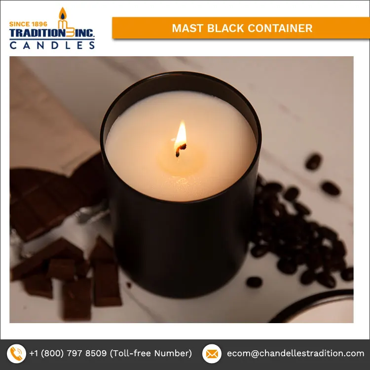  Собственная Марка доступная черная емкость мачты парафиновые восковые свечи по лучшей цене