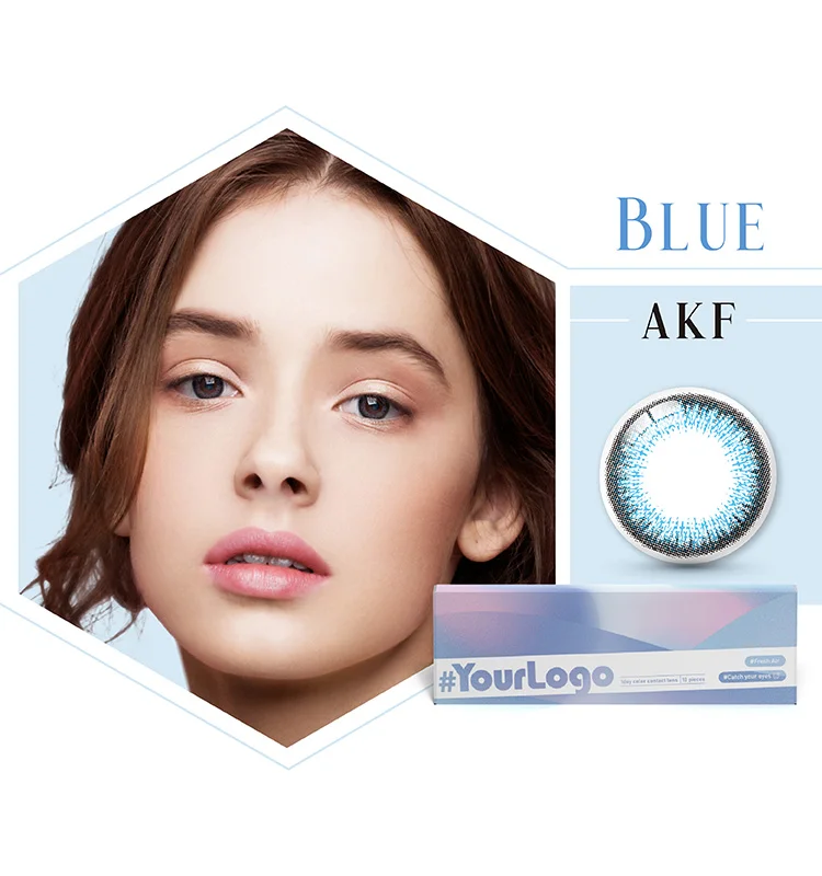 Contact Lens Factory Direct Icy Blue Daily Color SoftLenses