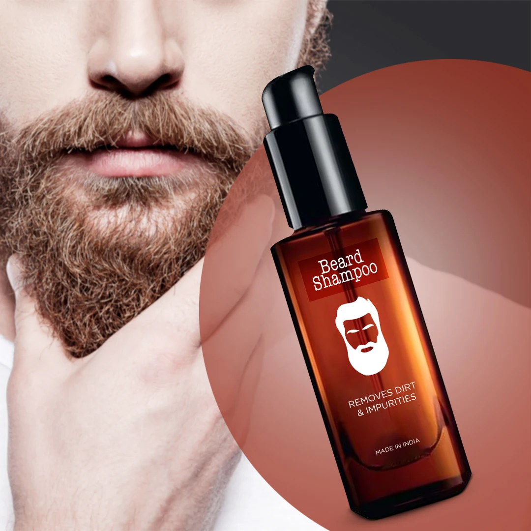 Private Label Natural Beard Shampoo Deep Cleaning Anti Itching Hair Loss Prevening Beard Wash and Conditioner for Men