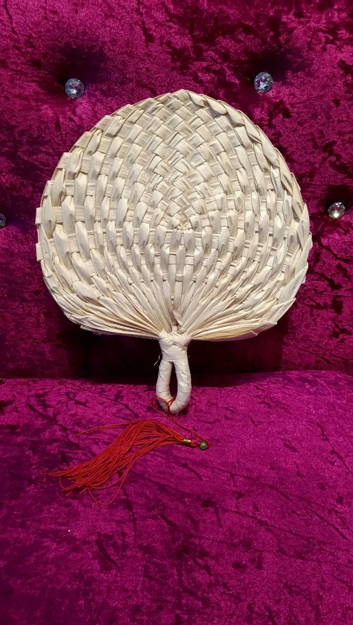 Vietnam bamboo palm leaf hand fan