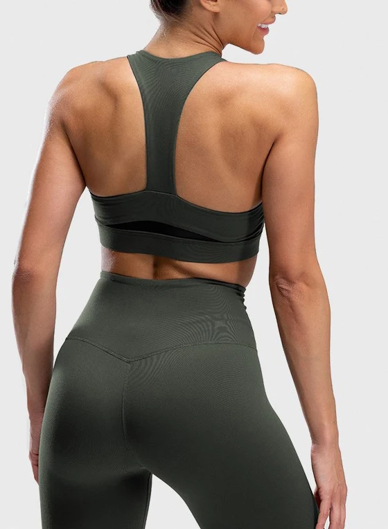 Breathable Nylon Spandex Workout Sport Fitness Bra for women