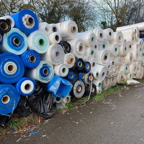 
PA PE film bales and roles 