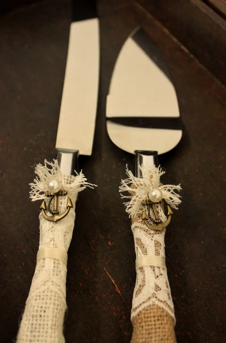 Stylish Birthday Cake Server and Knife Latest Design Stainless Steel Silverware Kitchenware Dessert Tabletop Flatware Set