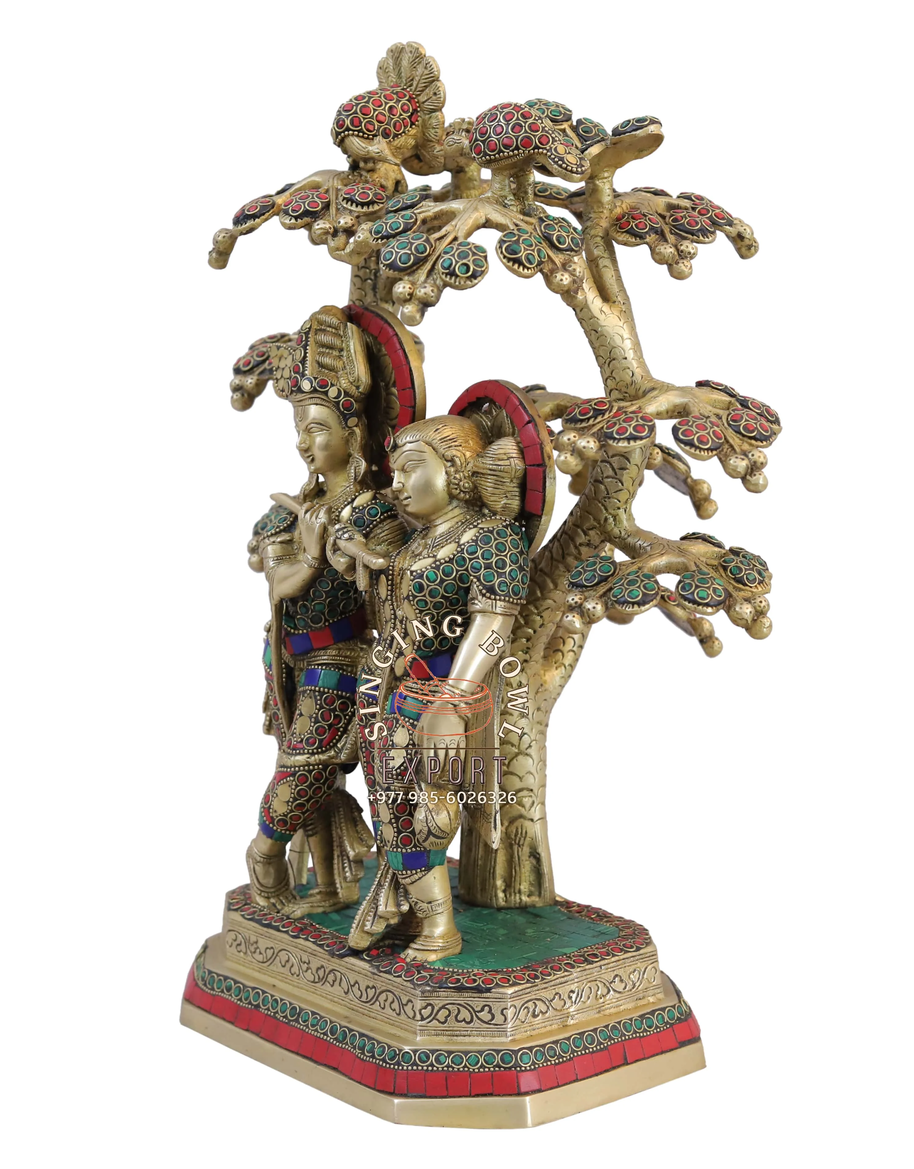 Radha Krishna Statue  Brass