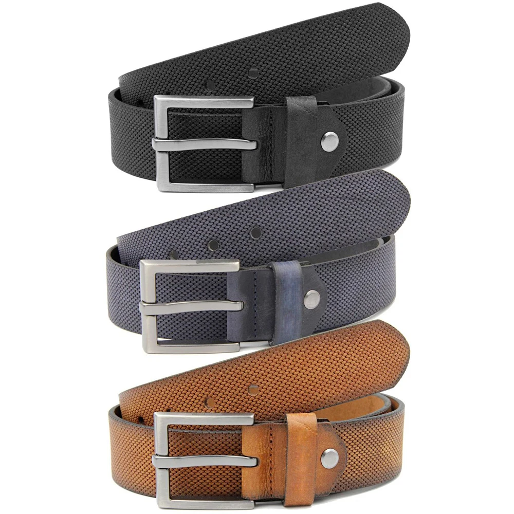 Super quality Brown color new style Genuine cow hide Leather belt for men Low price USA